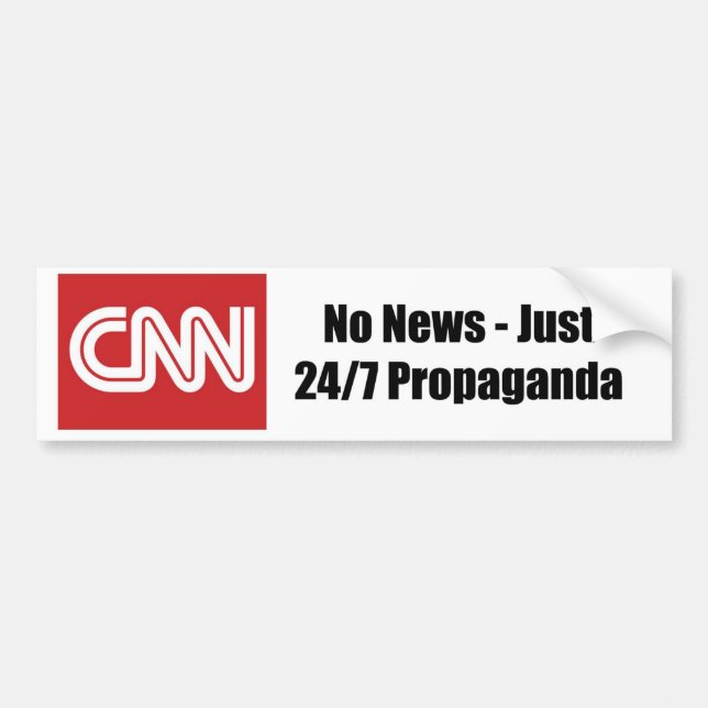 CNN - inga nyheter - endast 24/7-propaganda Bildekal (Framsidan)