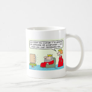 cnn trycker ned precis kungdrottningen kaffemugg