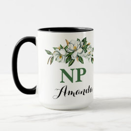 CNP NP Blommigt Bouquet Greenery Magnolia Studente Mugg