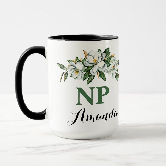 CNP NP Blommigt Bouquet Greenery Magnolia Studente Mugg (Vänster)