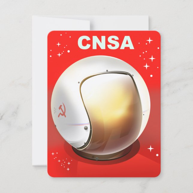CNSA Kina rymdkonst. (Framsida)