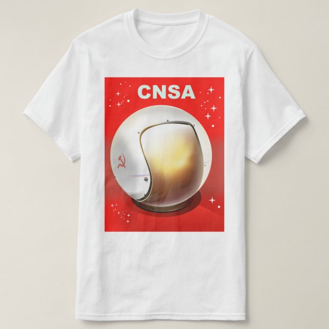 CNSA Kina rymdkonst. T Shirt (Design framsida)