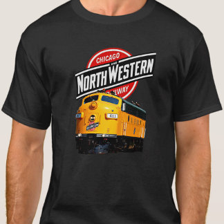 CNW Chicago North Western Railway Gult Diesel T Shirt