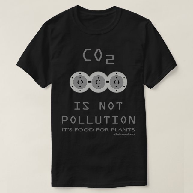 CO2 ÄR INTE FÖRORENING T SHIRT (Design framsida)