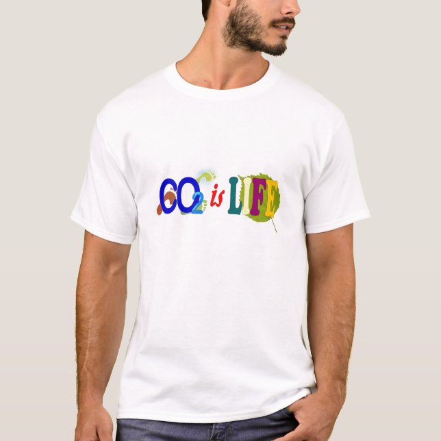 CO2 är livutslagsplatsskjortan T Shirt (Framsida)