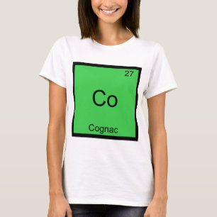 Co - Cognac Rolig Kemielement Symbol T-Shirt
