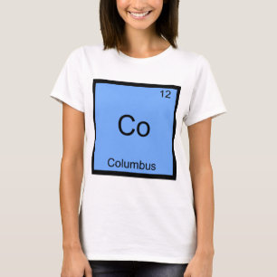 Co - Columbus Ohio Rolig Kemielementsymbol Tee