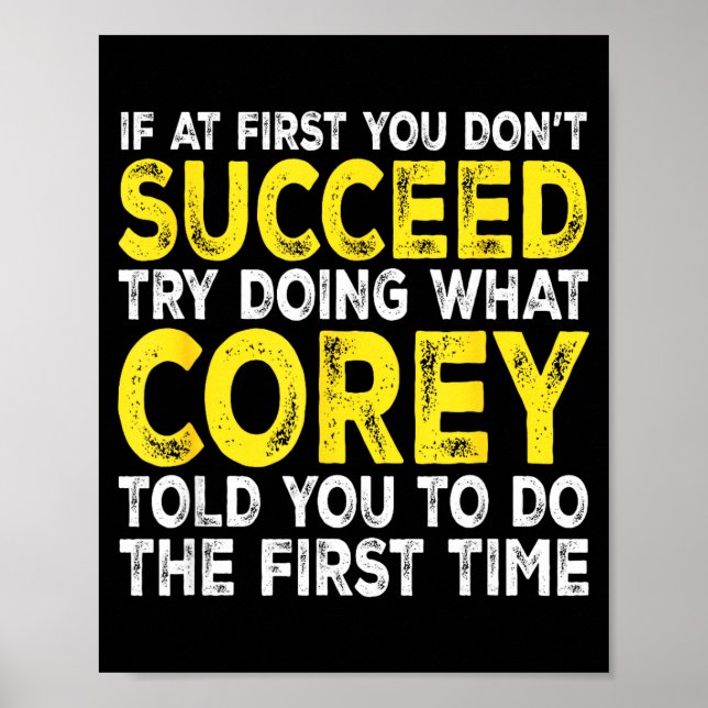 Co - If At First You Don't Succeed Try Doing What  Poster (Framsidan)