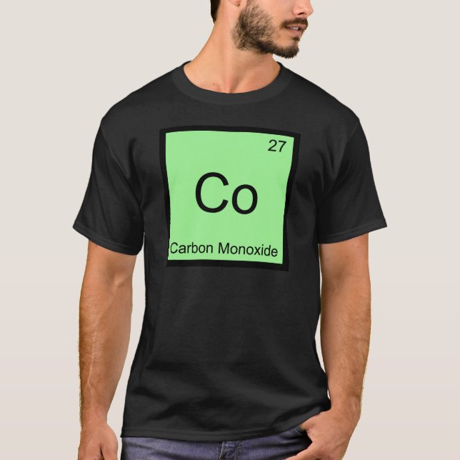 Co - Kolmonoxid Kemiskt Elementsymbol Tröja (Framsida)