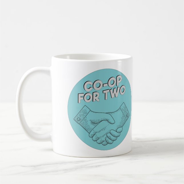 Co-op för två logotyp 11oz klassisk mugg (Vänster)