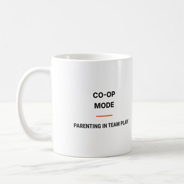 Co-Op Mode Parenting In Team Play Tasse Kaffemugg (Vänster)
