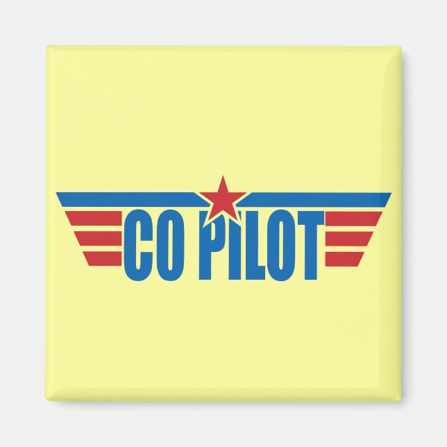 Co-Pilot Vingar Badge - Aviation Magnet (Framsidan)