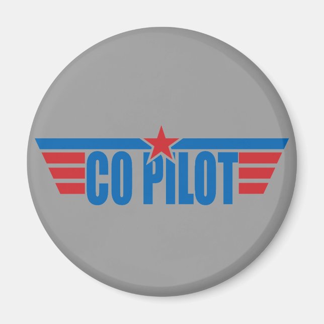Co-Pilot Vingar Badge - Aviation Magnet (Framsidan)
