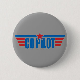 Co-Pilot- vingaremblem - flyg Knapp