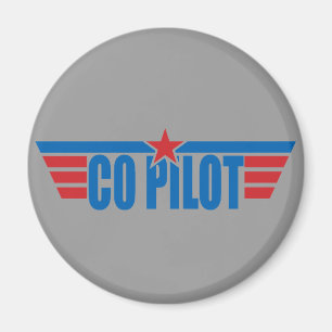 Co-Pilot- vingaremblem - flyg Magnet