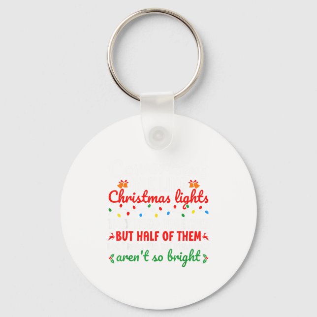 Co-workers Are Like Christmas Lights They Hang Tog Nyckelring (Framsida)