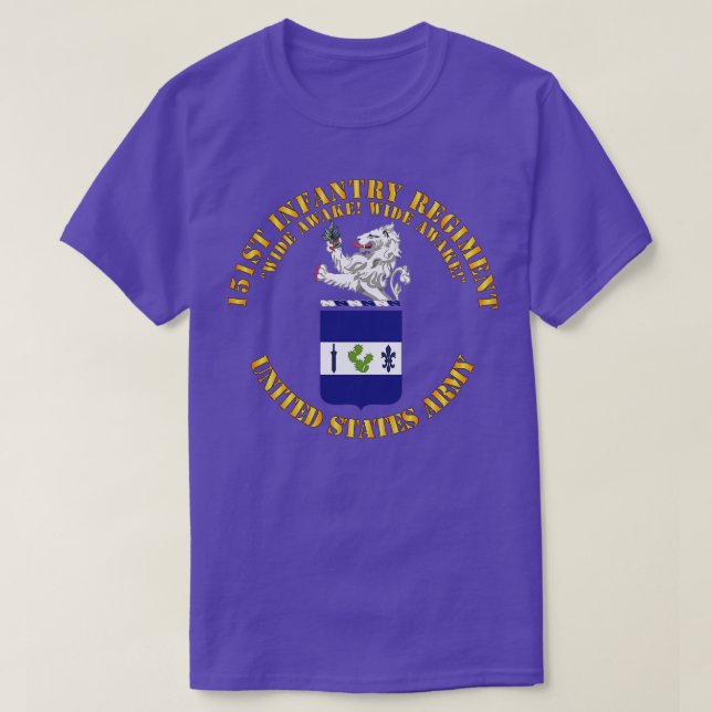 COA 151:a infanteriregimens vidkommande T Shirt (Design framsida)