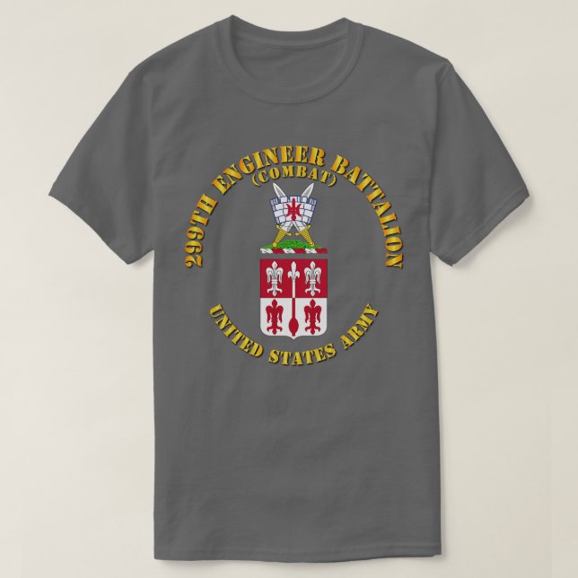 COA 299:e Ingenjör-bataljonbekämpningen T Shirt (Design framsida)