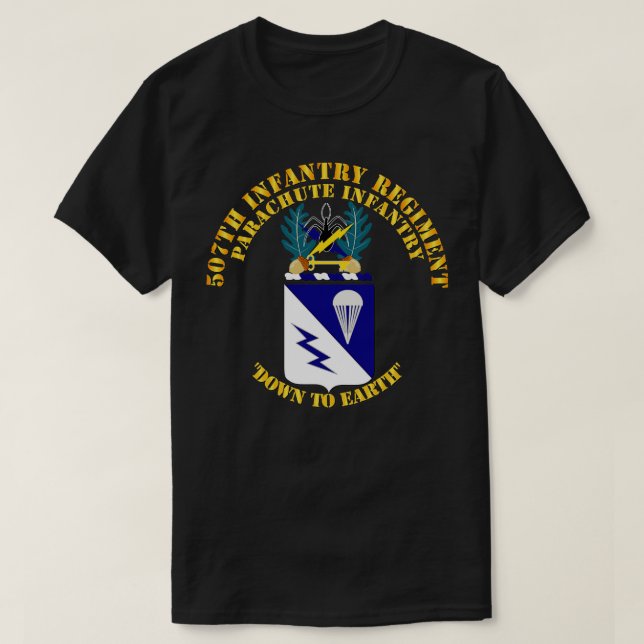 COA 507:e infanteriregementet T Shirt (Design framsida)