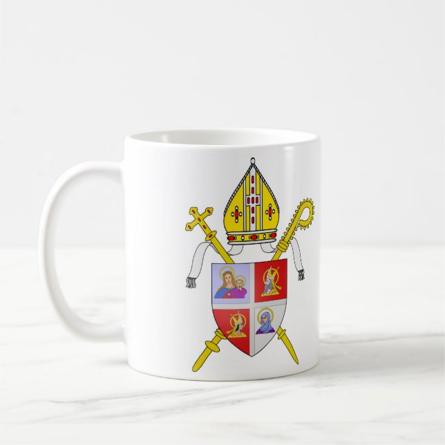 Coa Diocese of Terni Narni Amelia Kaffemugg (Vänster)