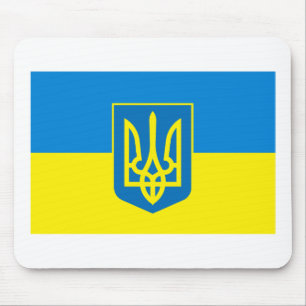COA Mousepad för Ukraina flaggaw Musmatta