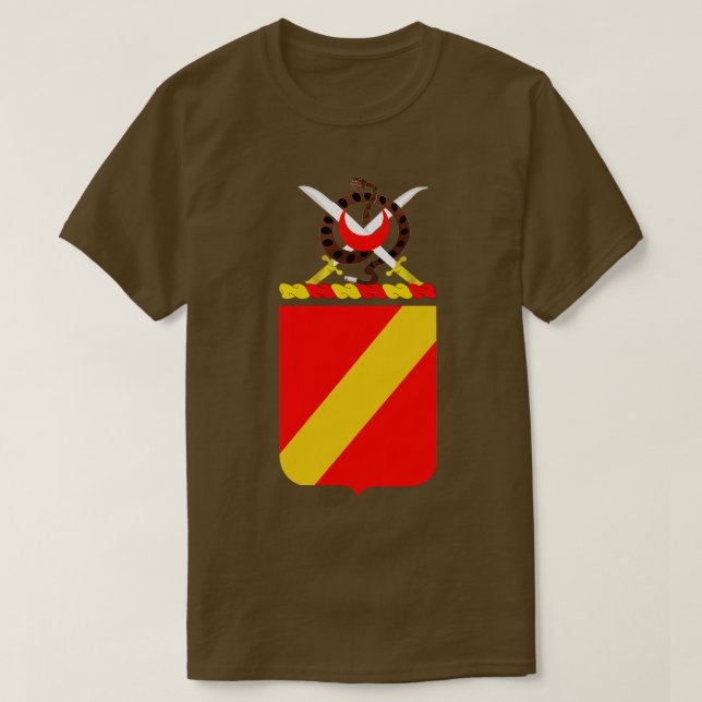 COA:s fjärde artilleriregim i Fält, med text T Shirt (Design framsida)