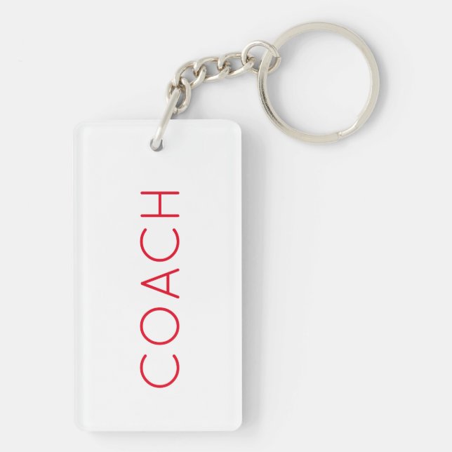 COACH anpassad text röd Sport Gåva Modern (Baksidan)