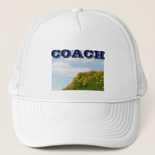 COACH Baseball sports hats for her Blue Sky Truckerkeps