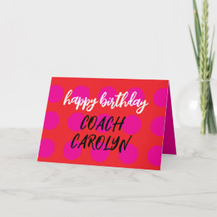 Coach Birthday Card, Personlig Card för bussar Meddelande