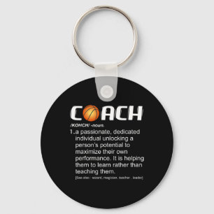 Coach Bysketbyll Tränar Gift Nyckelring