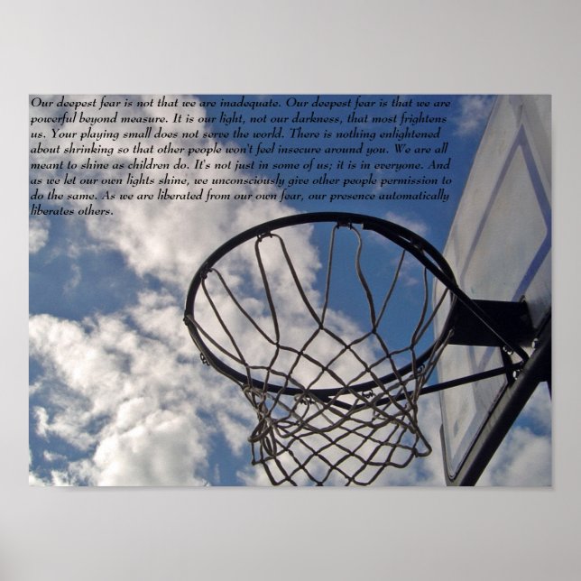 Coach Carter Fear Quote2 Poster (Framsidan)