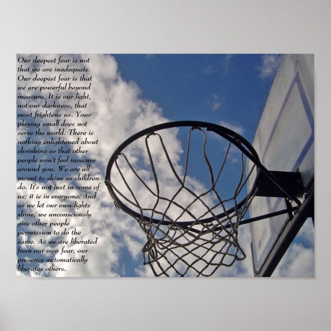 Coach Carter Fear Quote3 Poster (Framsidan)