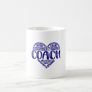 Coach, dans tränare, uppskattning, cheer kaffemugg