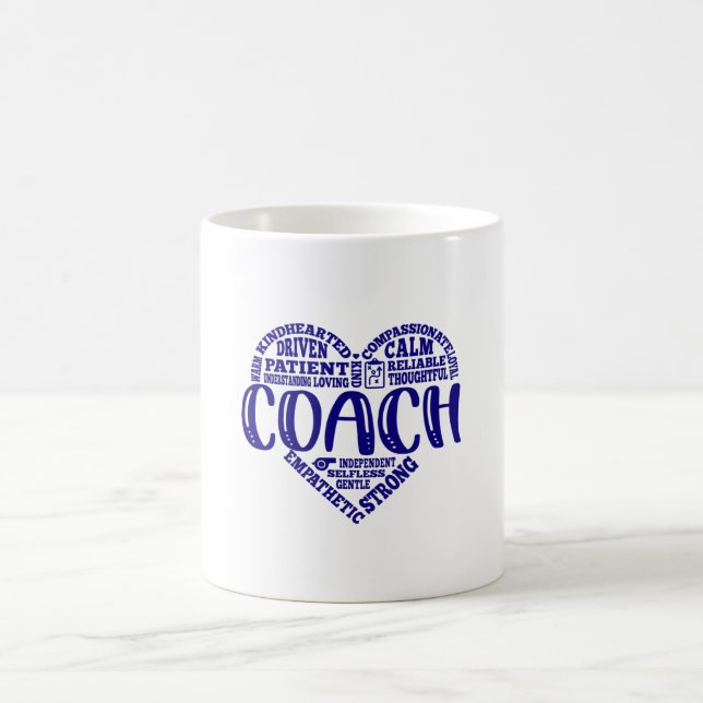 Coach, dans tränare, uppskattning, cheer kaffemugg (Center)
