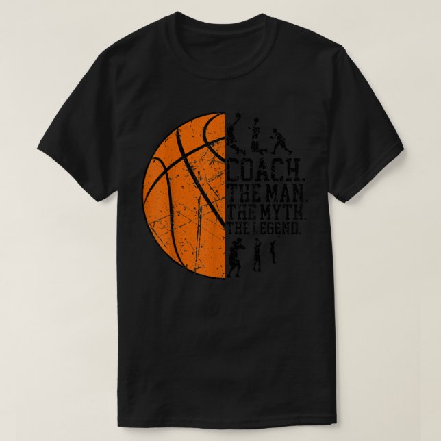 Coach Definition T Coach the För manar Basketball  T Shirt (Design framsida)