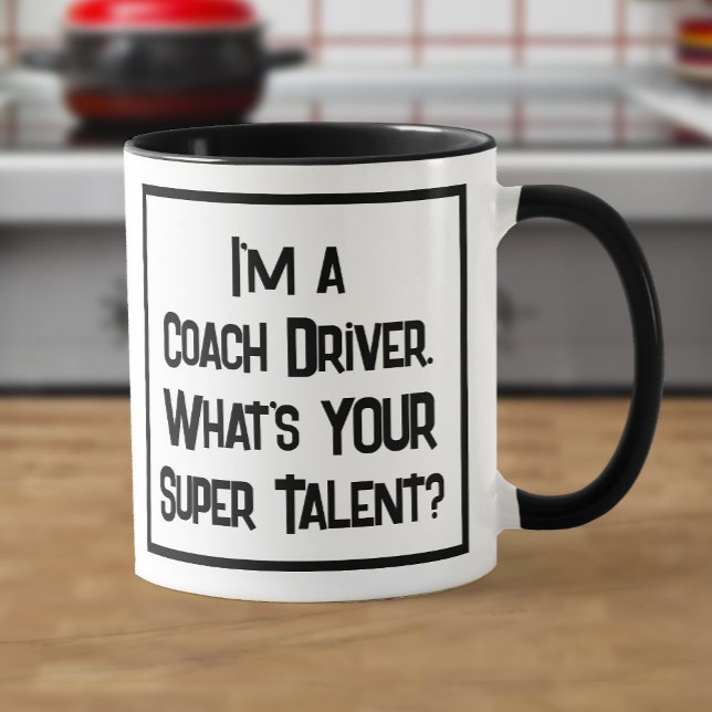Coach Driver Toppen Talent. Två tonkaffe Mugg (Skapare uppladdad)