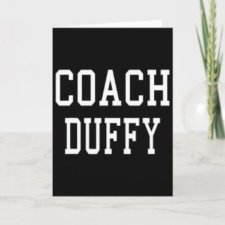Coach Duffy Custom Footbyll Soccer Bysebyll Team Kort
