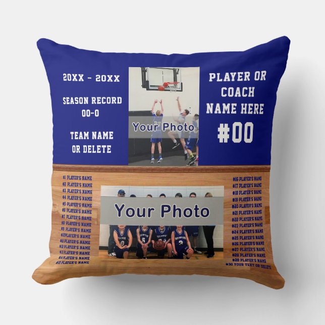 Coach eller Senior Night Basketball Gift Ideas, PH Kudde (Framsida)