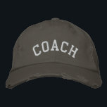 COACH Embroized Baseball Cap Broderad Keps<br><div class="desc">En coola broderade hatt åt bussen! Detta unisex basebolllock finns i färg och stilar. Text och broderier färg kan anpassas. Gör en underbar gåva från teamet!</div>