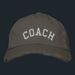COACH Embroized Baseball Cap Broderad Keps<br><div class="desc">En coola broderade hatt åt bussen! Detta unisex basebolllock finns i färg och stilar. Text och broderier färg kan anpassas. Gör en underbar gåva från teamet!</div>