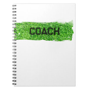 COACH Grass Turf Modern Sports Team Anteckningsbok