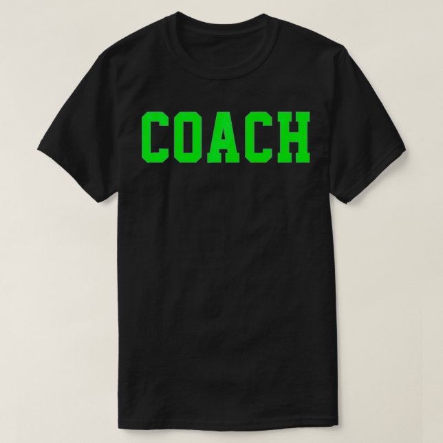 Coach-Grönt T Shirt (Design framsida)
