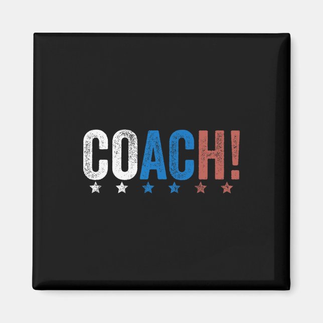 Coach! Harris Walz 2024 Kamala Harris Tim Walz Ele Magnet (Framsidan)