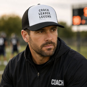 Coach Leader Legend Gold Typografi Keps