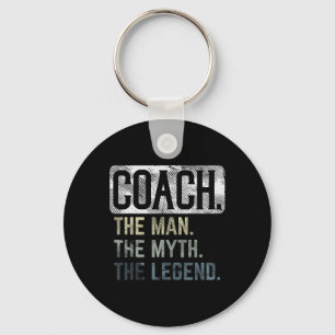 Coach Man Myth Legend Bysketbyll Pe Soccer Footbyl Nyckelring