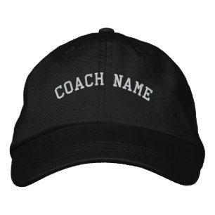 Coach Namn Personlig Embroized Cap Black Broderad Keps