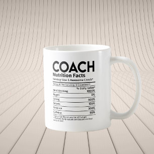 Coach Nutritional Label Tack Gift Kaffemugg