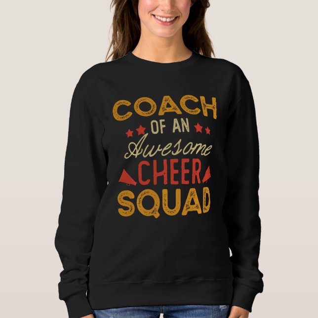 Coach of an Fantastisk Cheer Squad Funny Cheer Coa T Shirt (Framsida)
