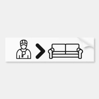 Coach over Couch Bumper Sticker - Walz Vance Bildekal