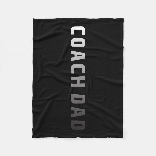 Coach Pappa Design - Fotbollsballen Coac Fleecefilt (Framsidan)